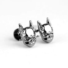 Load image into Gallery viewer, Silver Batman Mask Cufflinks Cufflinks JayKirbyTies 