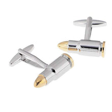 Load image into Gallery viewer, Silver Bullet Cufflinks Cufflinks JayKirbyTies 