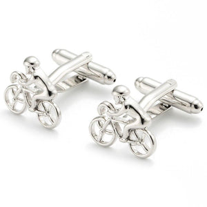 Silver Cyclist Cufflinks Australia