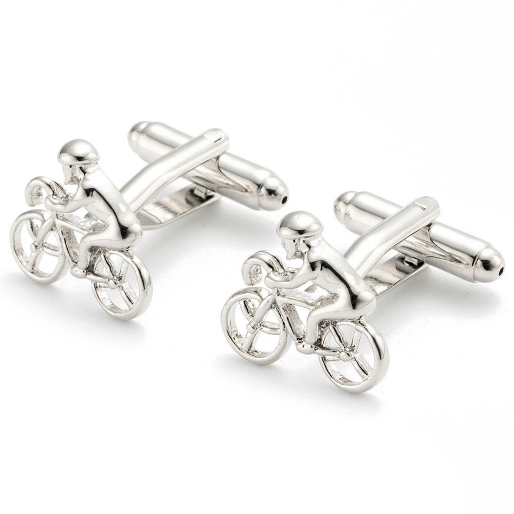 Silver Cyclist Cufflinks Australia