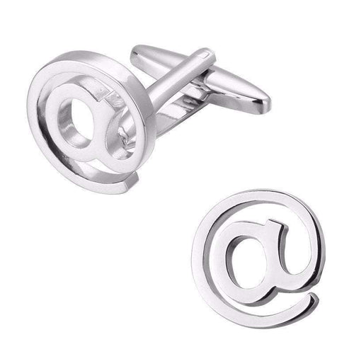 Silver Email Symbol Cufflinks Cufflinks JayKirbyTies 