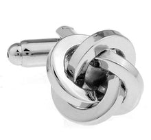 Load image into Gallery viewer, Silver Entwined Knot Cufflinks Australia