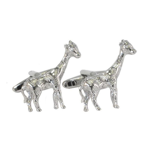 Silver Giraffe Cufflinks Cufflinks JayKirbyTies 