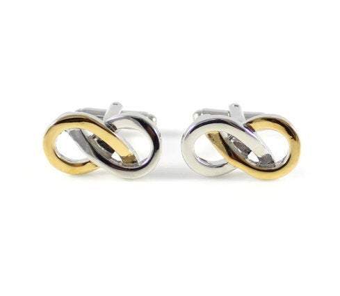 Silver & Gold Infinity Knot Cufflinks Australia