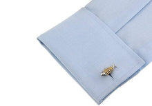 Load image into Gallery viewer, Silver &amp; Gold Trout Fish Cufflinks Cufflinks JayKirbyTies 