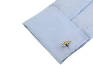 Silver & Gold Trout Fish Cufflinks Cufflinks JayKirbyTies 