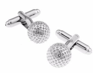 Silver Golf Ball Cufflinks Cufflinks JayKirbyTies 