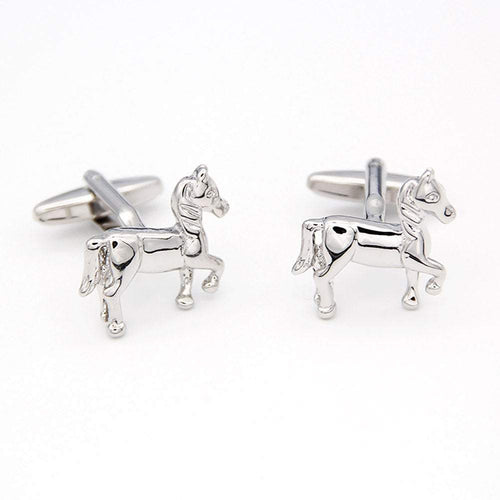 Silver Horse Cufflinks Cufflinks JayKirbyTies 