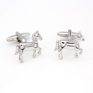 Silver Horse Cufflinks Cufflinks JayKirbyTies 