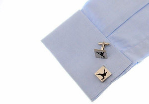 Silver Kung Fu Cufflinks Cufflinks JayKirbyTies 