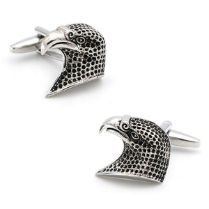 Silver Peregrine Falcon Cufflinks Cufflinks JayKirbyTies 