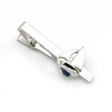 Load image into Gallery viewer, Silver Sailboat Tie Clip Tie Clips JayKirbyTies 