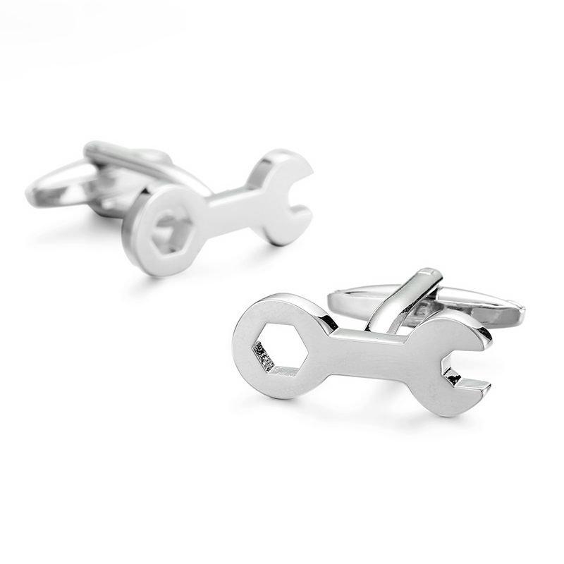 Silver Spanner Cufflinks Cufflinks JayKirbyTies 