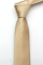 Load image into Gallery viewer, Skinny Champagne Tie Neckties JayKirbyTies 