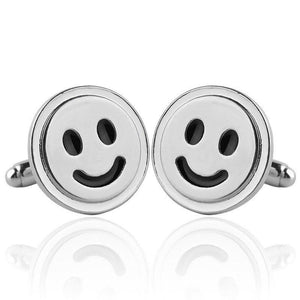 Smiling Emoji Button Cufflinks Cufflinks JayKirbyTies 