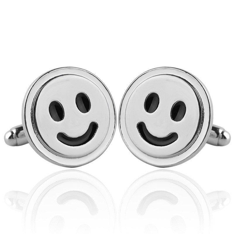 Smiling Emoji Button Cufflinks Cufflinks JayKirbyTies 
