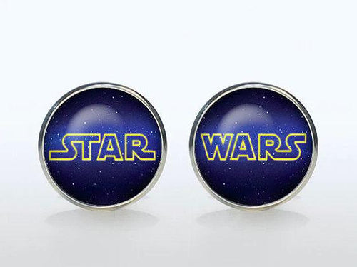 Star Wars Logo Round Cufflinks Cufflinks JayKirbyTies 