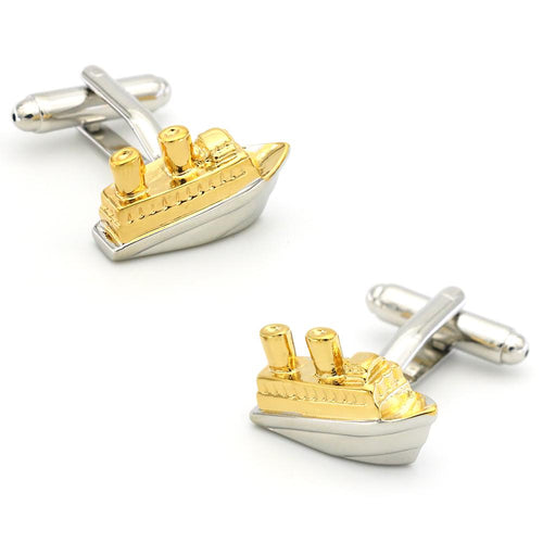 Steamship Cufflinks Cufflinks JayKirbyTies 