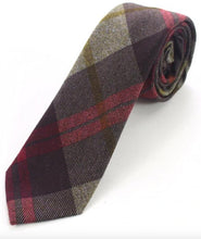 Load image into Gallery viewer, Striped Tartan Wool Tie Neckties JayKirbyTies 