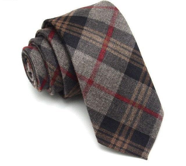 Tartan Wool Skinny Tie Australia