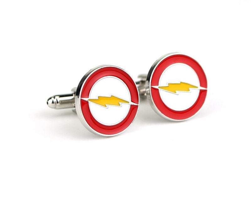 The Flash Comic Book Cufflinks Cufflinks JayKirbyTies 