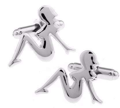 Trucker Girl Cufflinks Cufflinks JayKirbyTies 