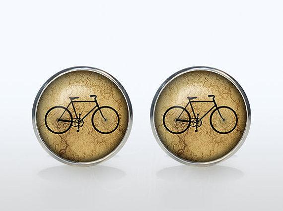 Vintage Bicycle Cufflinks Cufflinks JayKirbyTies 