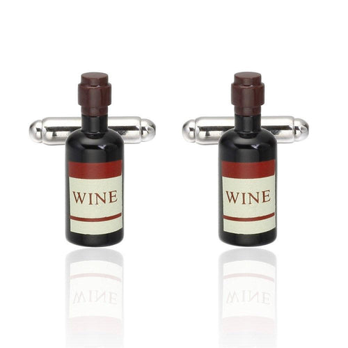 Wine Bottle Cufflinks Cufflinks JayKirbyTies 