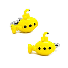 Load image into Gallery viewer, Yellow Submarine Cufflinks Cufflinks JayKirbyTies 